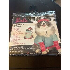 Barbie Aerobics 2 PC Dog Costume Size: Large 29-44LBS - NEW - FAST SHIP